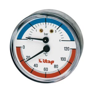 Itap  485 1/2 Термоманометр, осевое подключение  ITAP